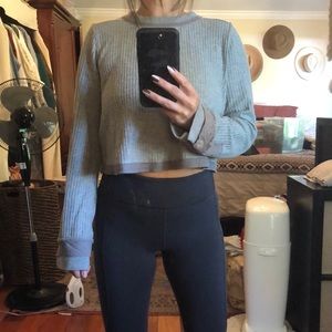 Free People Movement crop thermal long sleeve